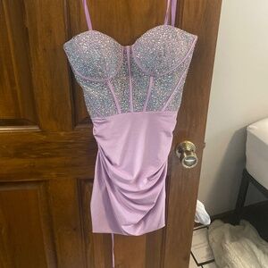 Strapless Homecoming Dress